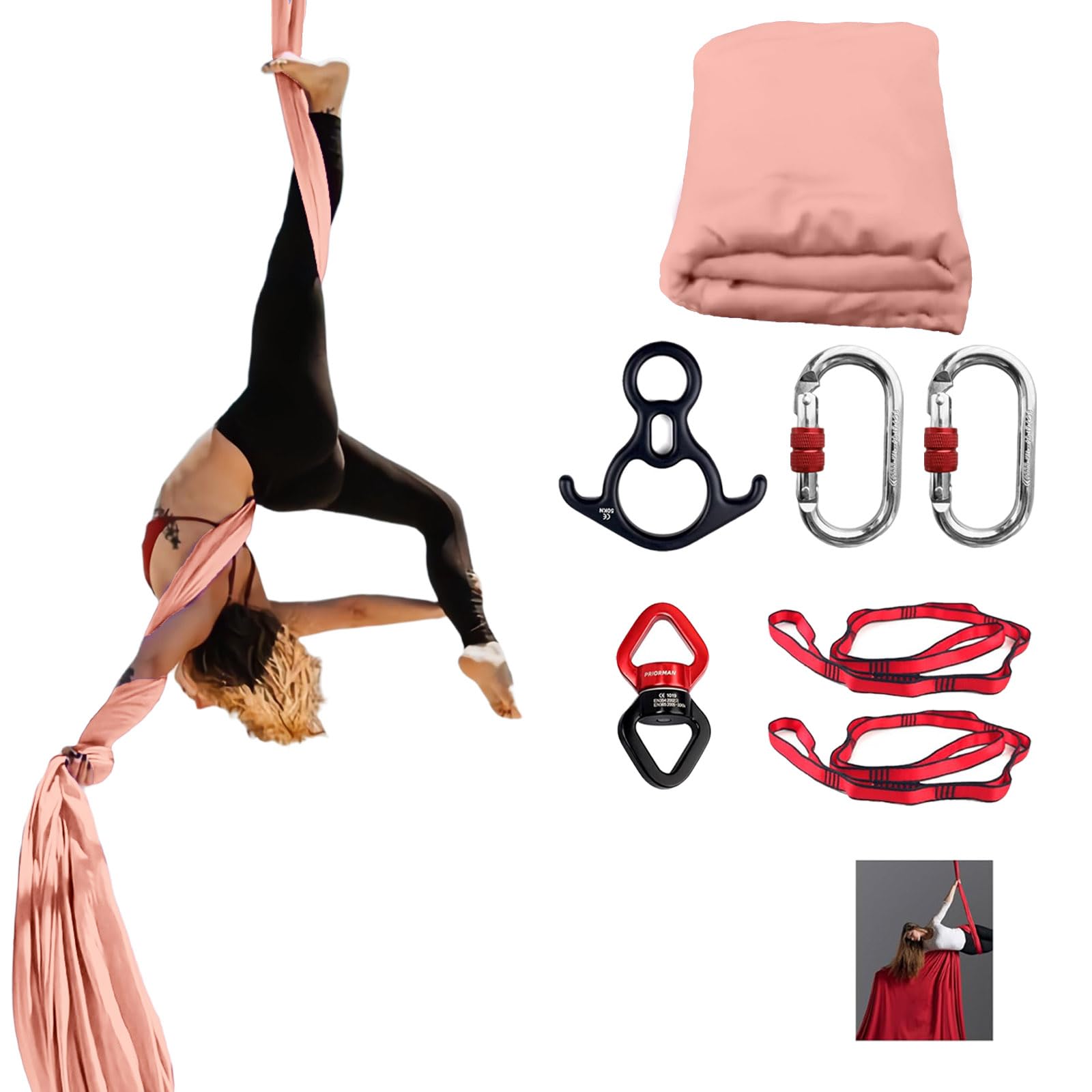 Amazon.com : PRIORMAN Aerial Silks, CE Certified, 9Yards Aerial
